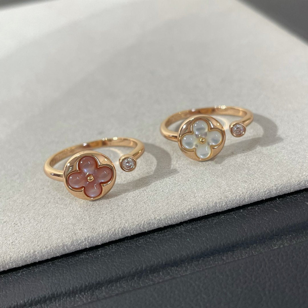 Mystic SUN 1 DIAMOND ROSA PERLMUTT RING