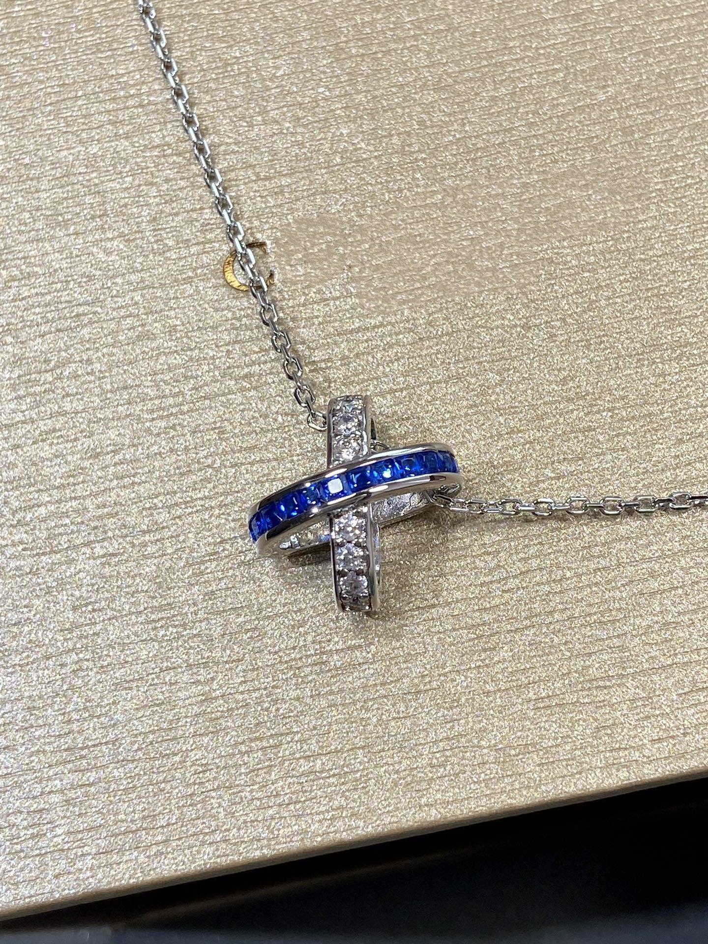 Mysitc LIENS DIAMOND SILVER NECKLACE