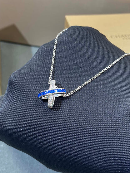 Mysitc LIENS DIAMOND SILVER NECKLACE