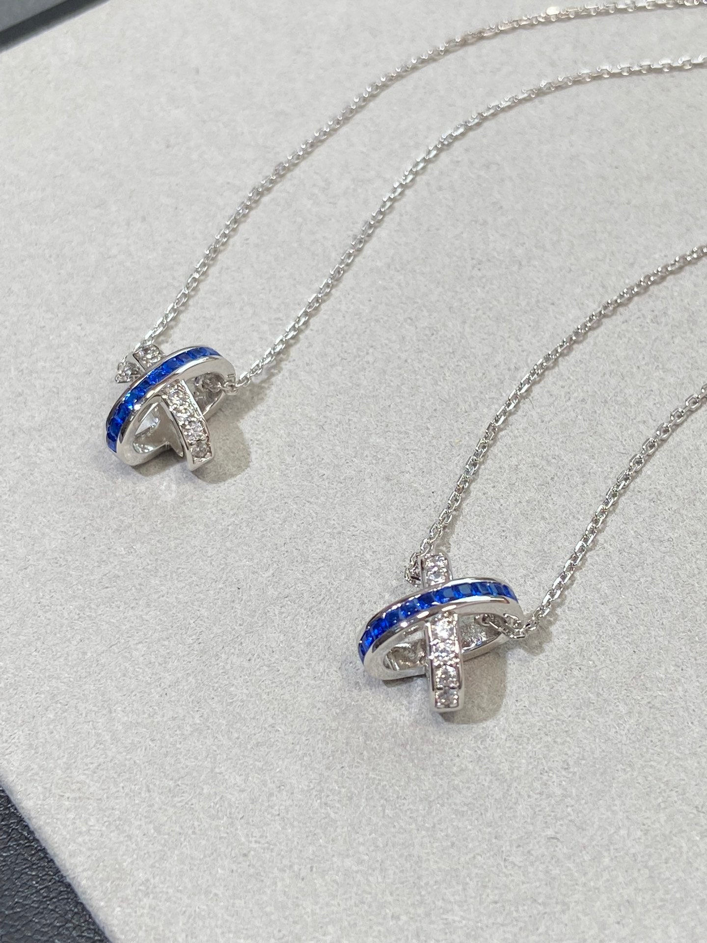 Mysitc LIENS DIAMOND SILVER NECKLACE