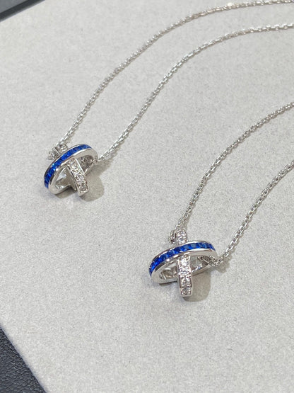 Mysitc LIENS DIAMOND SILVER NECKLACE