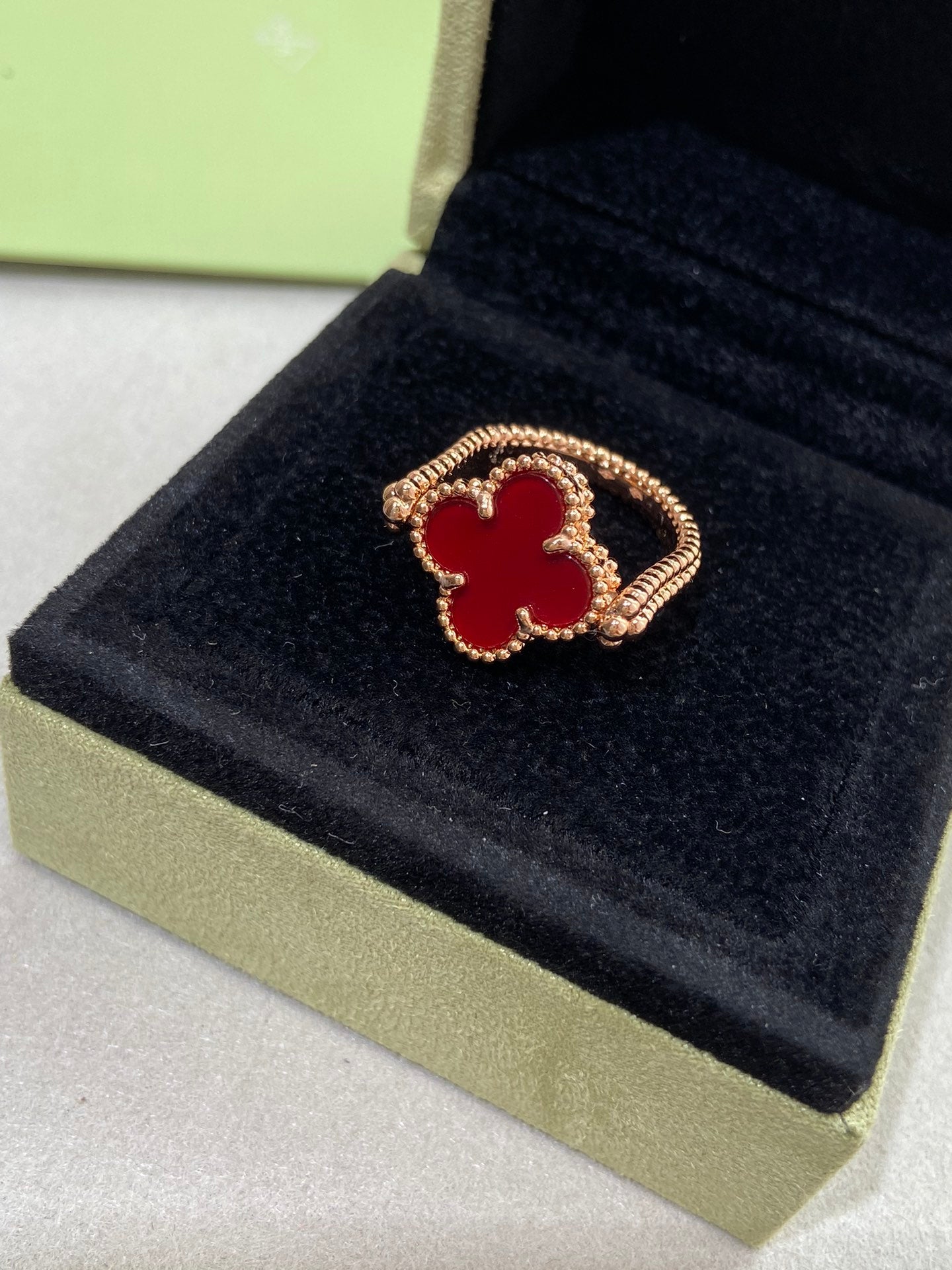 Mysitc CLOVER RIVERSIBLE ROSE GOLD RING
