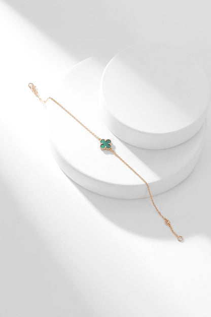 Mysitc CLOVER BRACELET MALACHITE 1 MOTIF