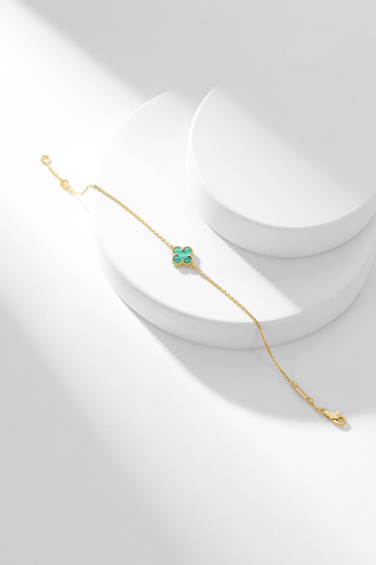 Mysitc CLOVER BRACELET MALACHITE 1 MOTIF