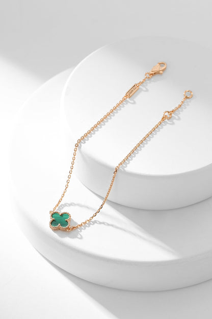 Mysitc CLOVER BRACELET MALACHITE 1 MOTIF