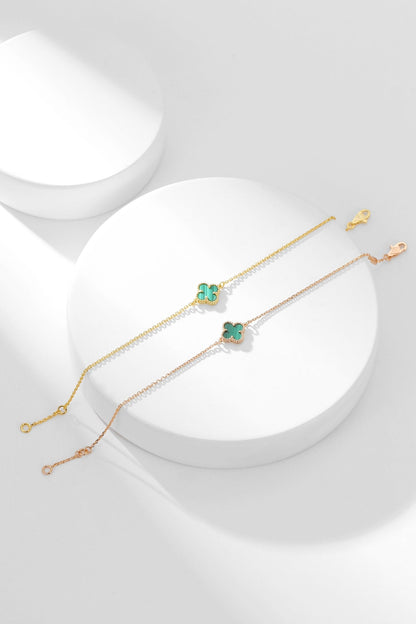 Mysitc CLOVER BRACELET MALACHITE 1 MOTIF