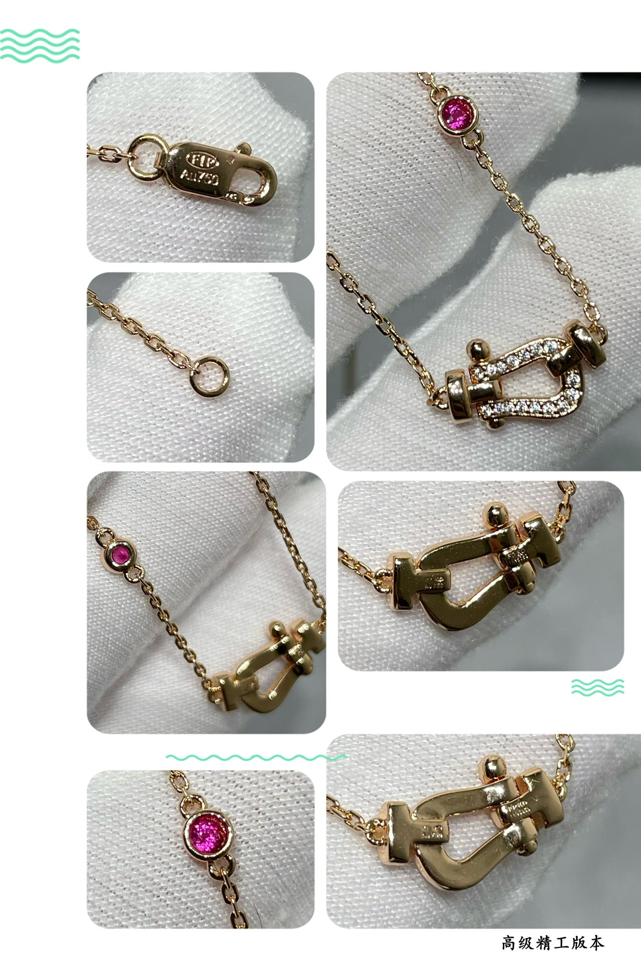 Mystic FORCE 10 DIAMANT ROSÉGOLD HALSKEΤΤΕ