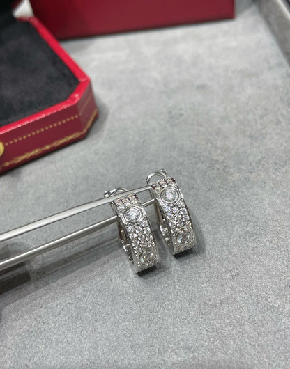 Mysitc LOVE 5.5MM DIAMOND PAVED EARRINGS