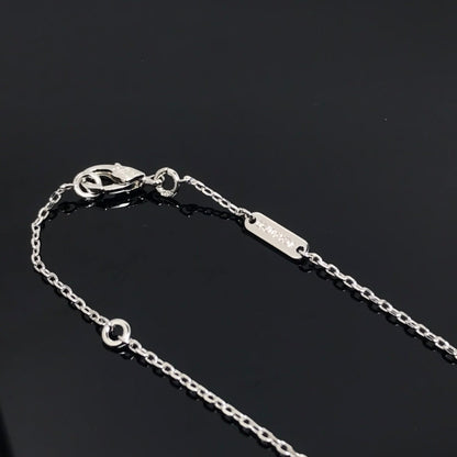 Mysitc CLOVER PIETERSITE SILVER LONG NECKLACE