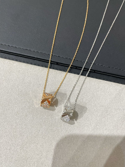 Mysitc LIENS EVIDENCE DIAMOND PAVED NECKLACE