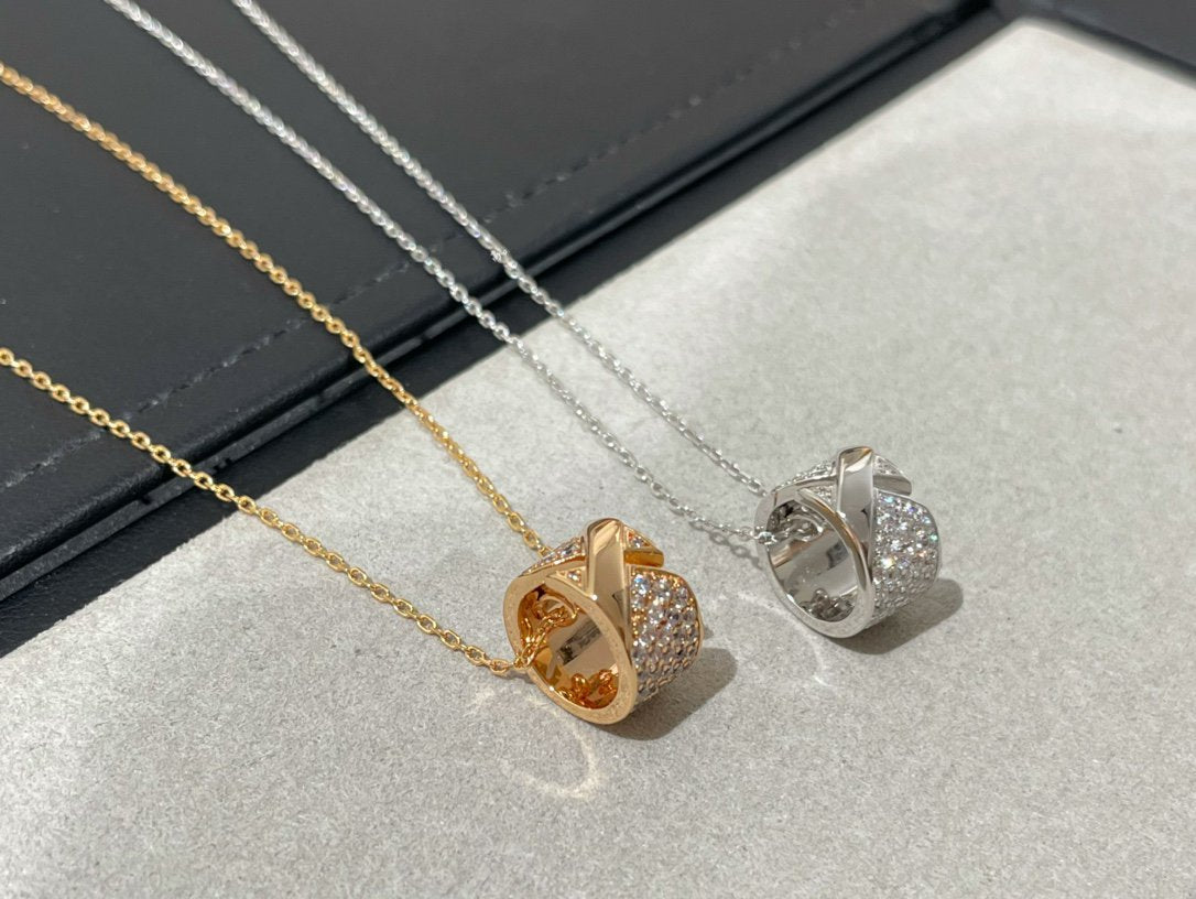 Mysitc LIENS EVIDENCE DIAMOND PAVED NECKLACE