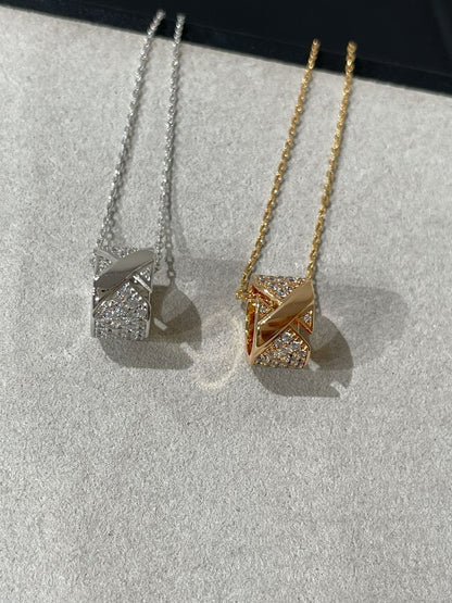Mysitc LIENS EVIDENCE DIAMOND PAVED NECKLACE