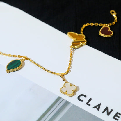 Mysitc LUCKY SPRING 5 MOTIF GOLD BRACELET