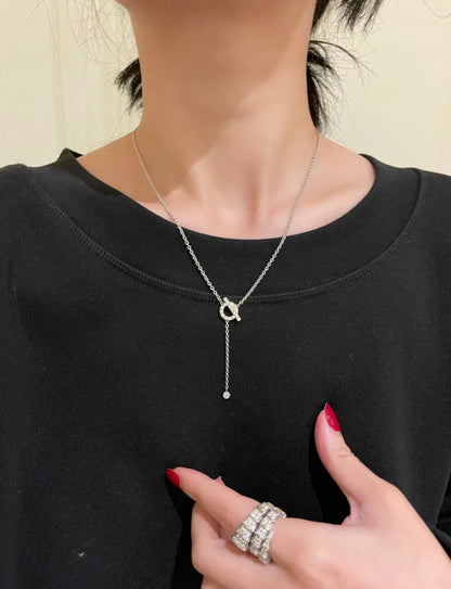 Mysitc FINESSE SILVER DIAMOND NECKLACE