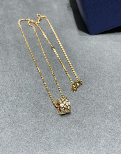 Mysitc BEE LOVE DIAMOND PAVED 3 ROW NECKLACE