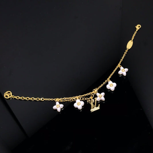 Mysitc LOGO 6 MOTIF STAR AND SUN GOLD BRACELET