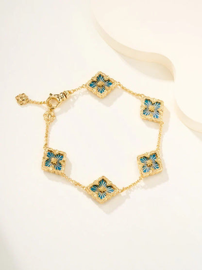 [Mystic]B.C.L ENAMELED Five-Flower Bracelet£¨Various Colors)