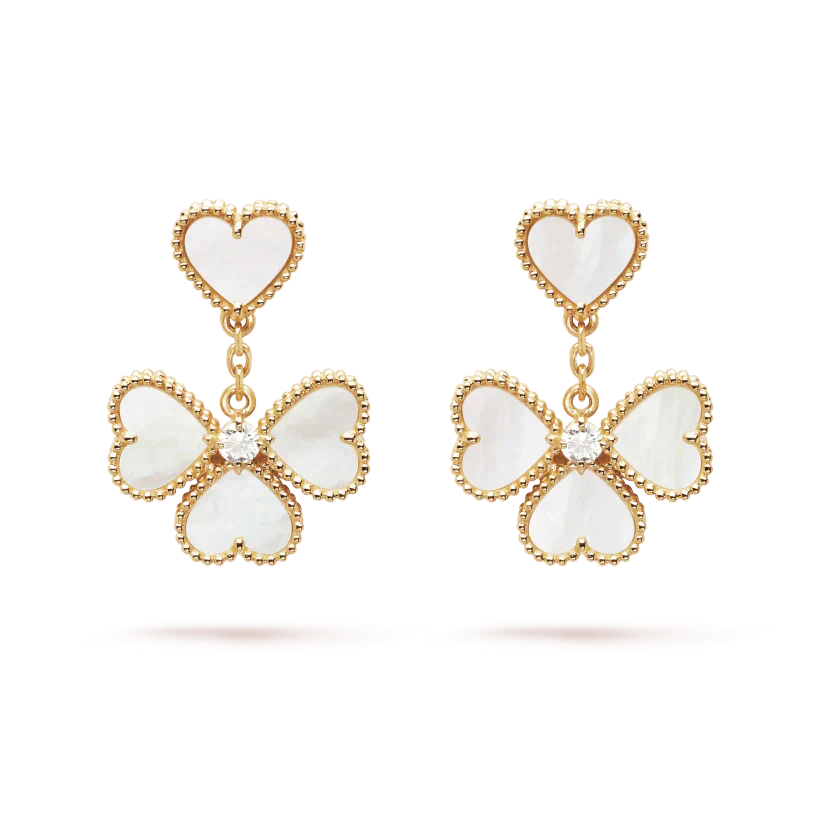 Mysitc CLOVER SWEET WHITE MOP EARRINGS