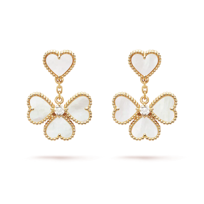 Mysitc CLOVER SWEET WHITE MOP EARRINGS
