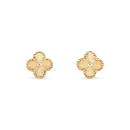 Mysitc CLOVER MINI 9.5MM LASER EARRINGS