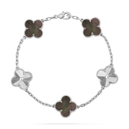 [Mysitc ]New CLOVER 5 MOTIF GRAY MOP BRACELET COLLECTION