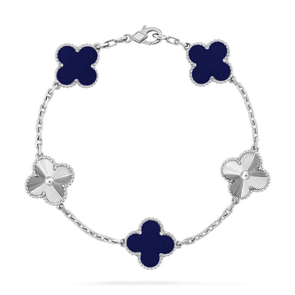 [Mysitc ]New CLOVER 5 MOTIF LAPIS LAZULI BRACELET COLLECTION