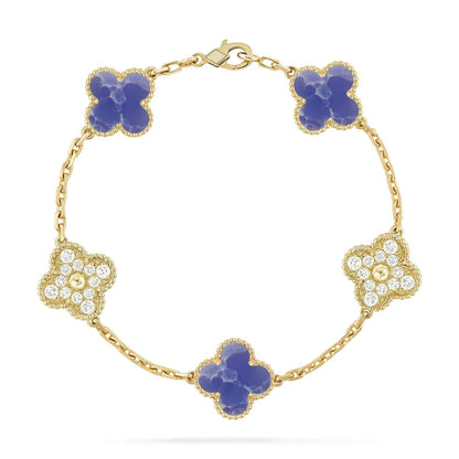 [Mysitc ]New CLOVER 5 MOTIF BLUE VEINS BRACELET COLLECTION