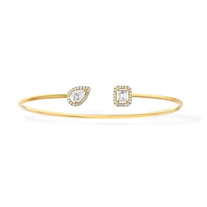 [Mystic ]JONC FLEX MY TWIN TOI & MOI SILBER DIAMANT ARMREIF