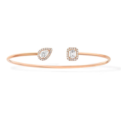 [Mystic ]JONC FLEX MY TWIN TOI & MOI SILBER DIAMANT ARMREIF