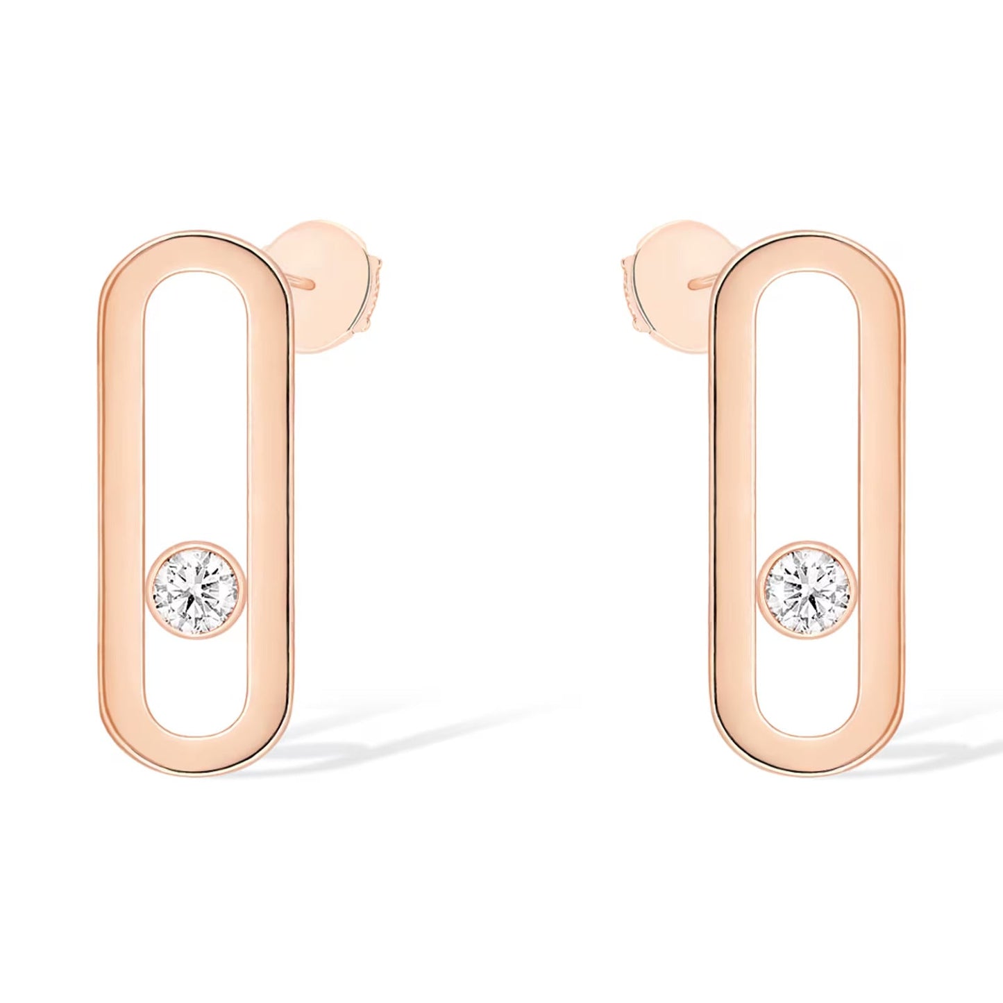 [Mystic ]MOVE UNO SMALL 1 DIAMOND OHRRINGE