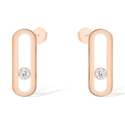 [Mystic ]MOVE UNO SMALL 1 DIAMOND OHRRINGE