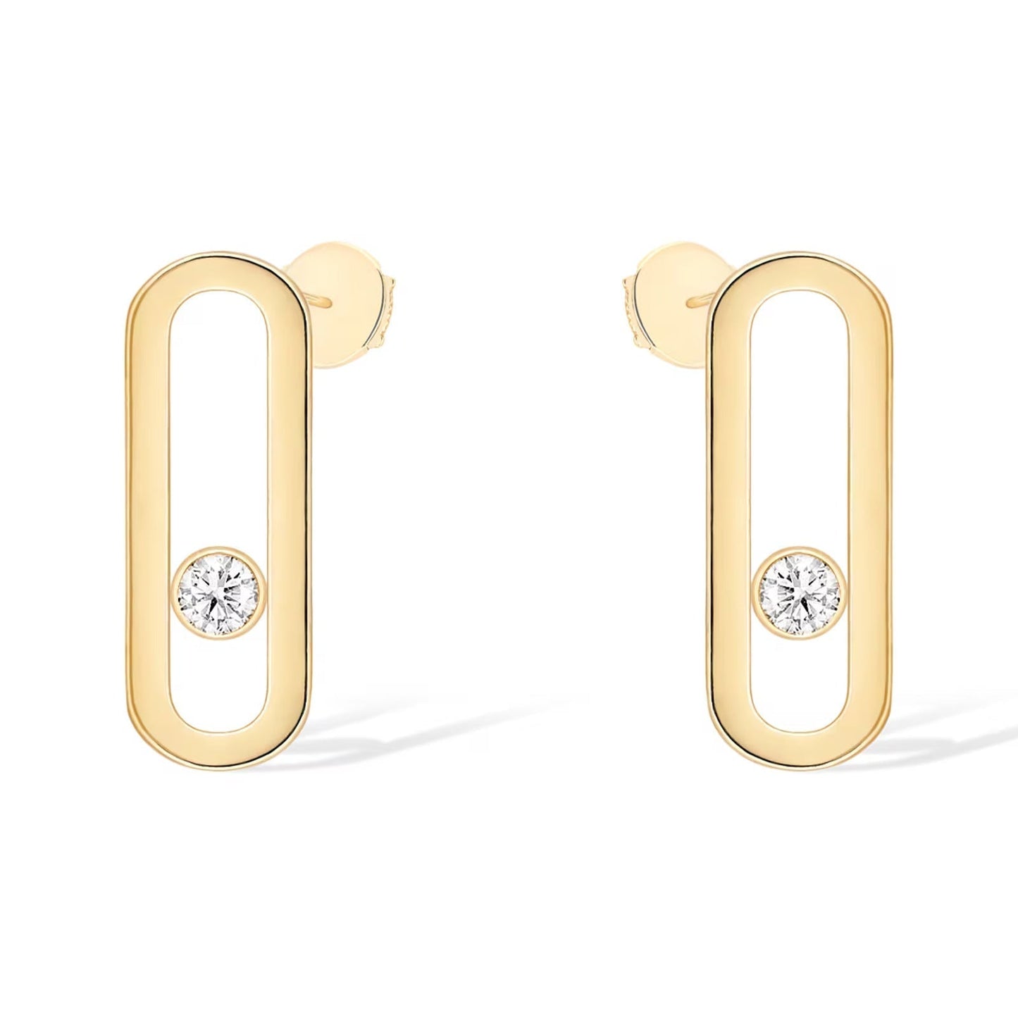 [Mystic ]MOVE UNO SMALL 1 DIAMOND OHRRINGE