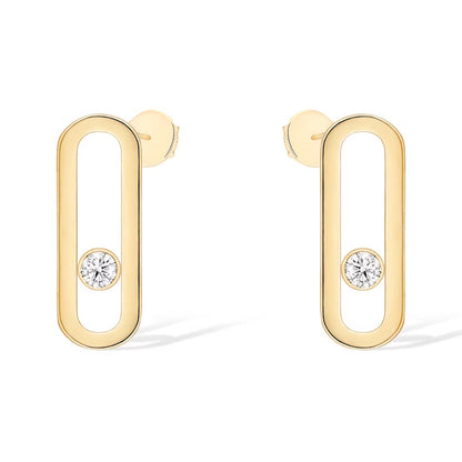[Mystic ]MOVE UNO SMALL 1 DIAMOND OHRRINGE