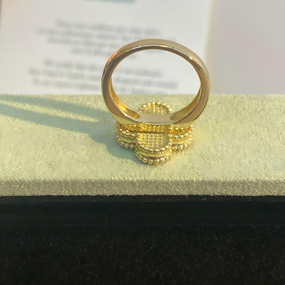 [Mystic]NEW CLOVER PINK ENAMEL RINGS