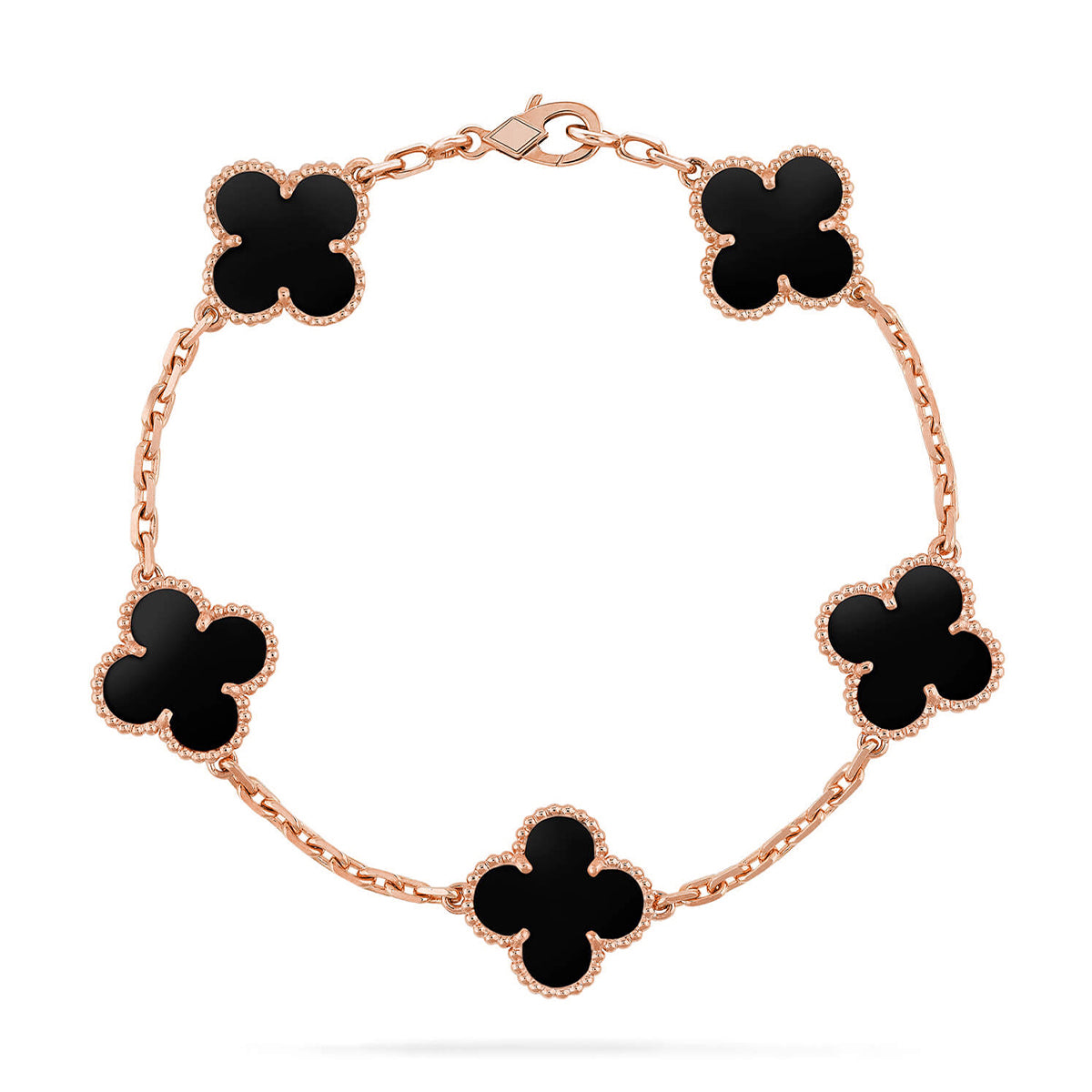 [Mysitc ]New CLOVER 5 MOTIF ONYXS BRACELET COLLECTION