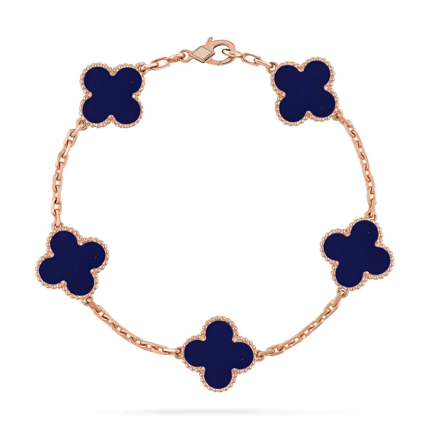 [Mysitc ]New CLOVER 5 MOTIF LAPIS LAZULI BRACELET COLLECTION