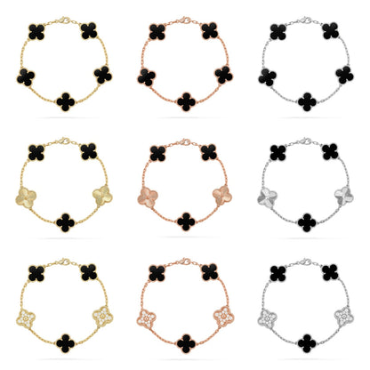 [Mysitc ]New CLOVER 5 MOTIF ONYXS BRACELET COLLECTION