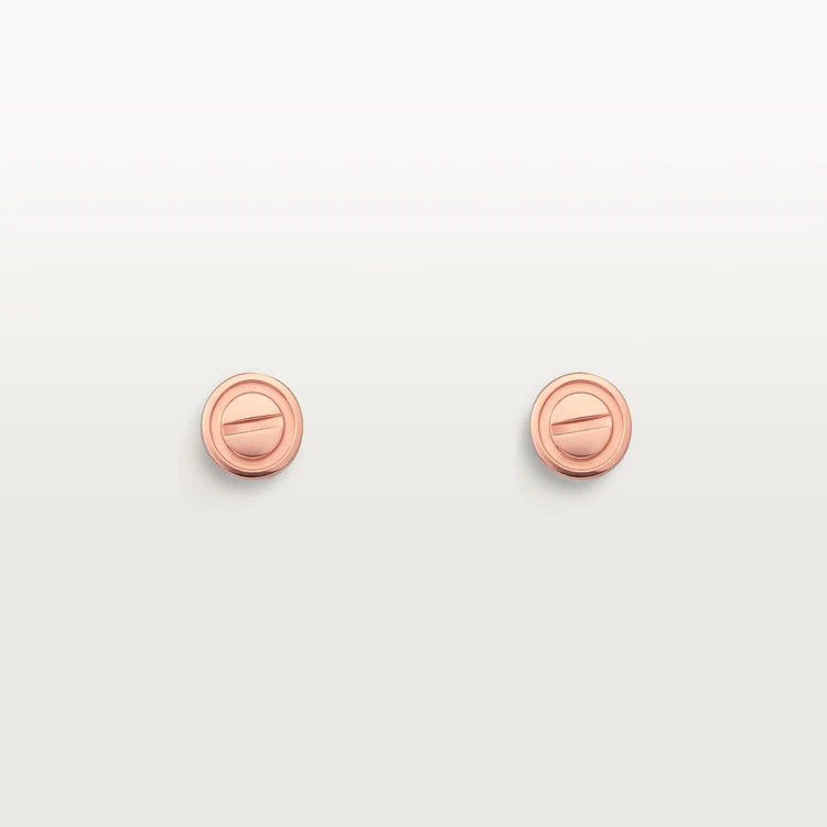 Mysitc LOVE EARRINGS PINK GOLD 10MM