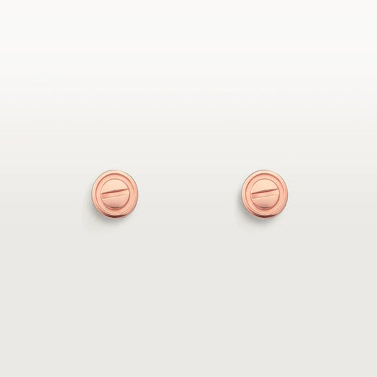 Mysitc LOVE EARRINGS PINK GOLD 10MM
