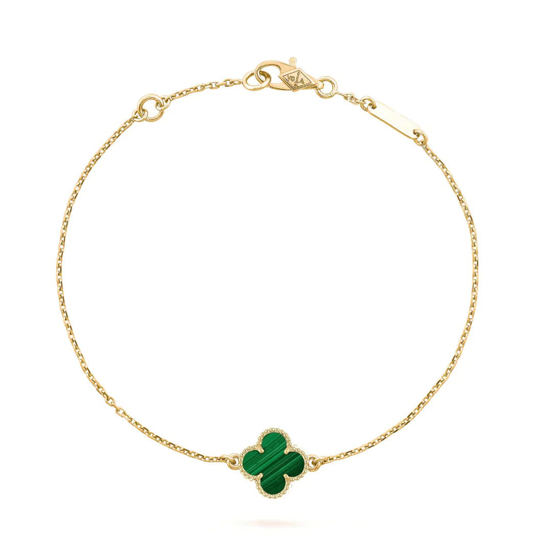 Mysitc CLOVER BRACELET MALACHITE 1 MOTIF