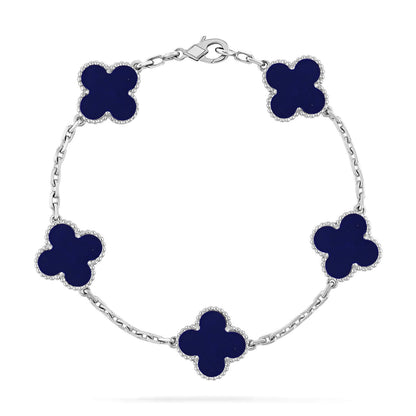 [Mysitc ]New CLOVER 5 MOTIF LAPIS LAZULI BRACELET COLLECTION