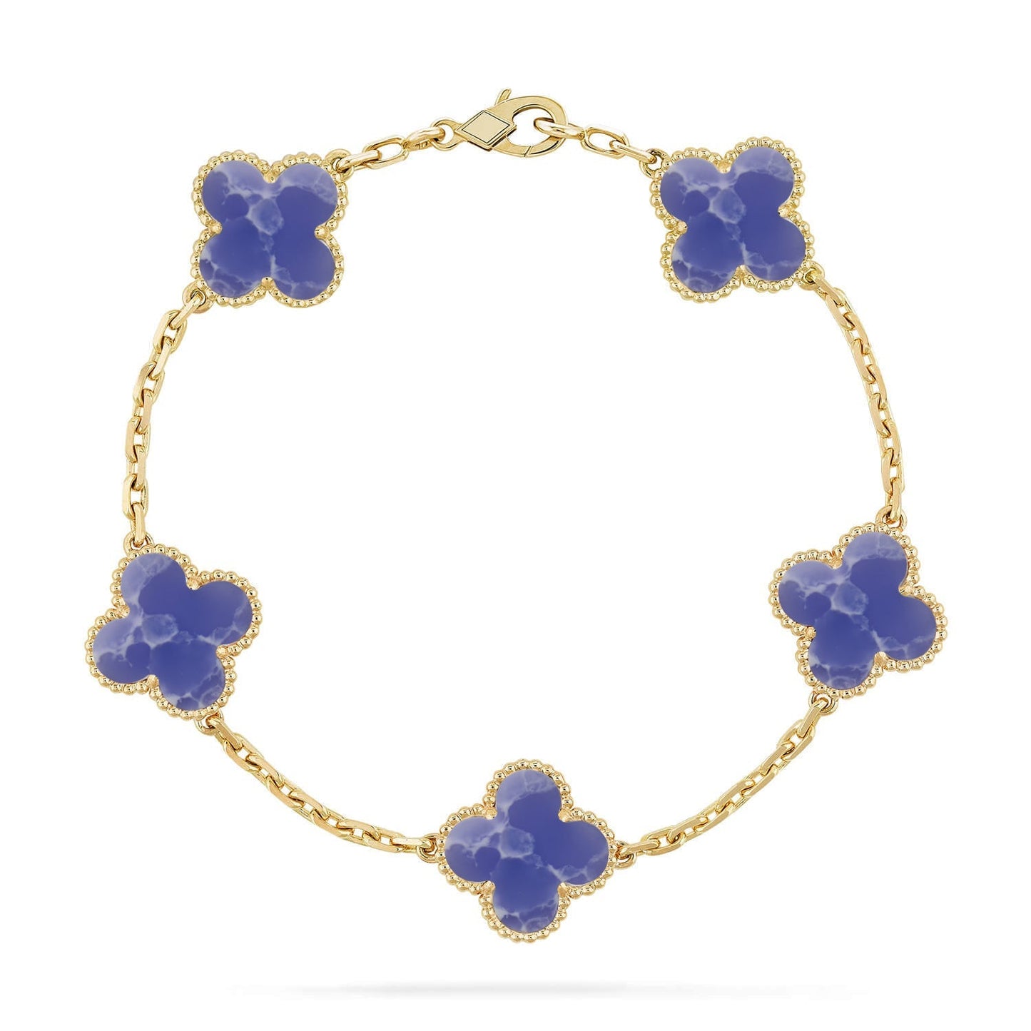 [Mysitc ]New CLOVER 5 MOTIF BLUE VEINS BRACELET COLLECTION