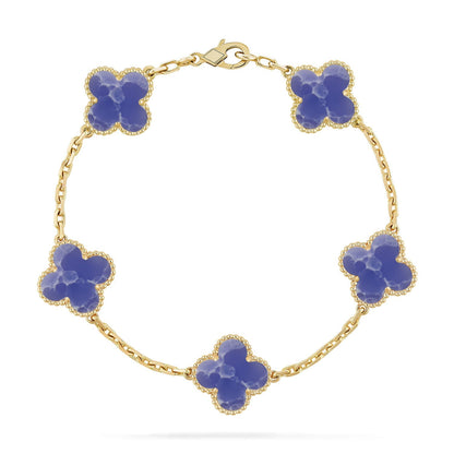 [Mysitc ]New CLOVER 5 MOTIF BLUE VEINS BRACELET COLLECTION