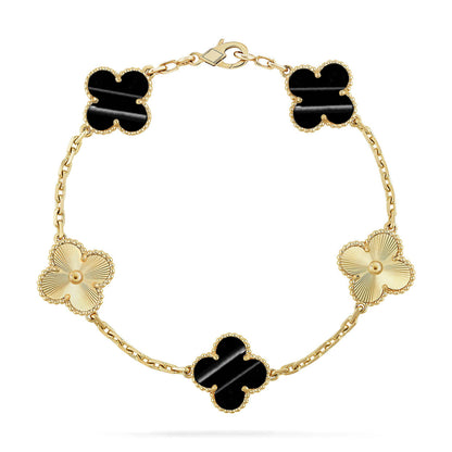 [Mysitc ]New  CLOVER 5 MOTIF PULSAR STONE BRACELET COLLECTION