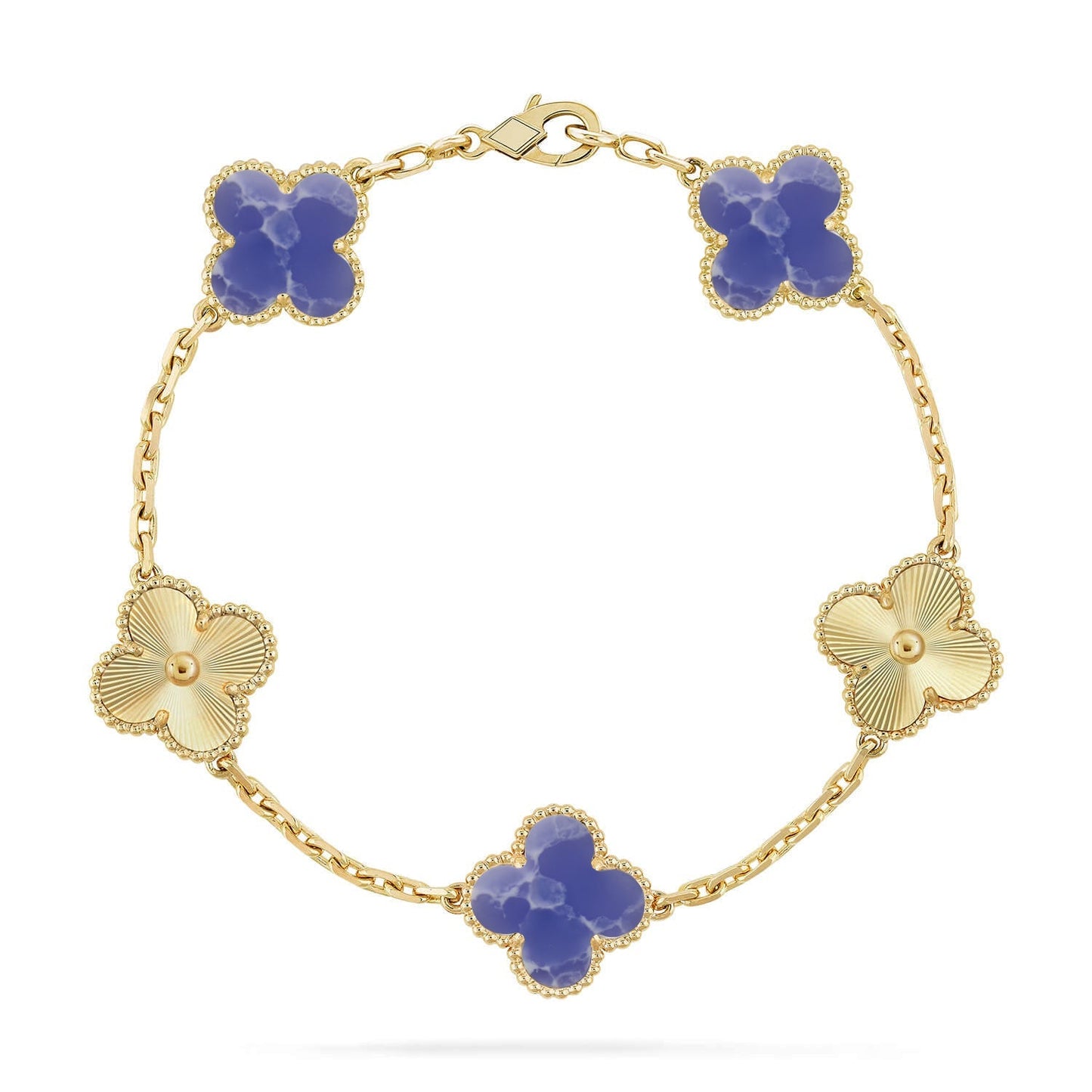 [Mysitc ]New CLOVER 5 MOTIF BLUE VEINS BRACELET COLLECTION