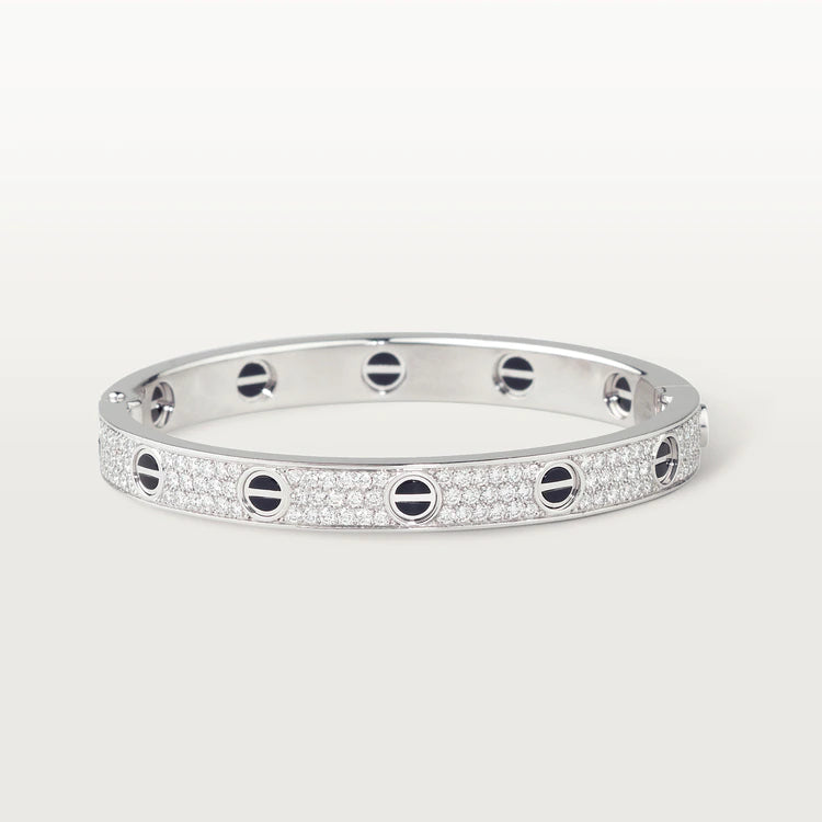 Mysitc LOVE BRACELET 6.1MM DIAMOND-PAVED CERAMIC