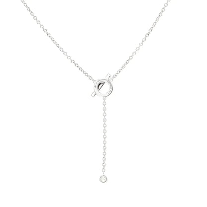 Mysitc FINESSE SILVER DIAMOND NECKLACE