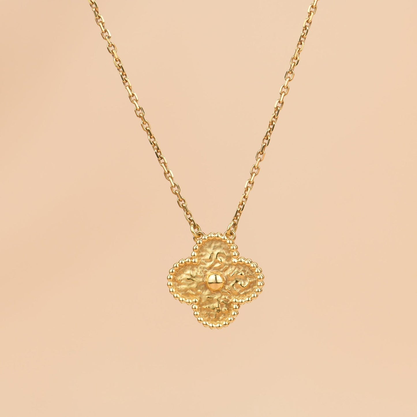 Mysitc CLOVER 15MM  BRONZING NECKLACE