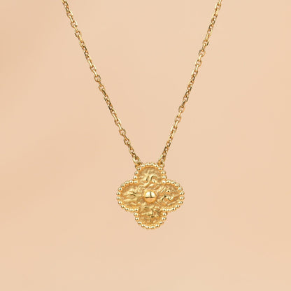 Mysitc CLOVER 15MM  BRONZING NECKLACE