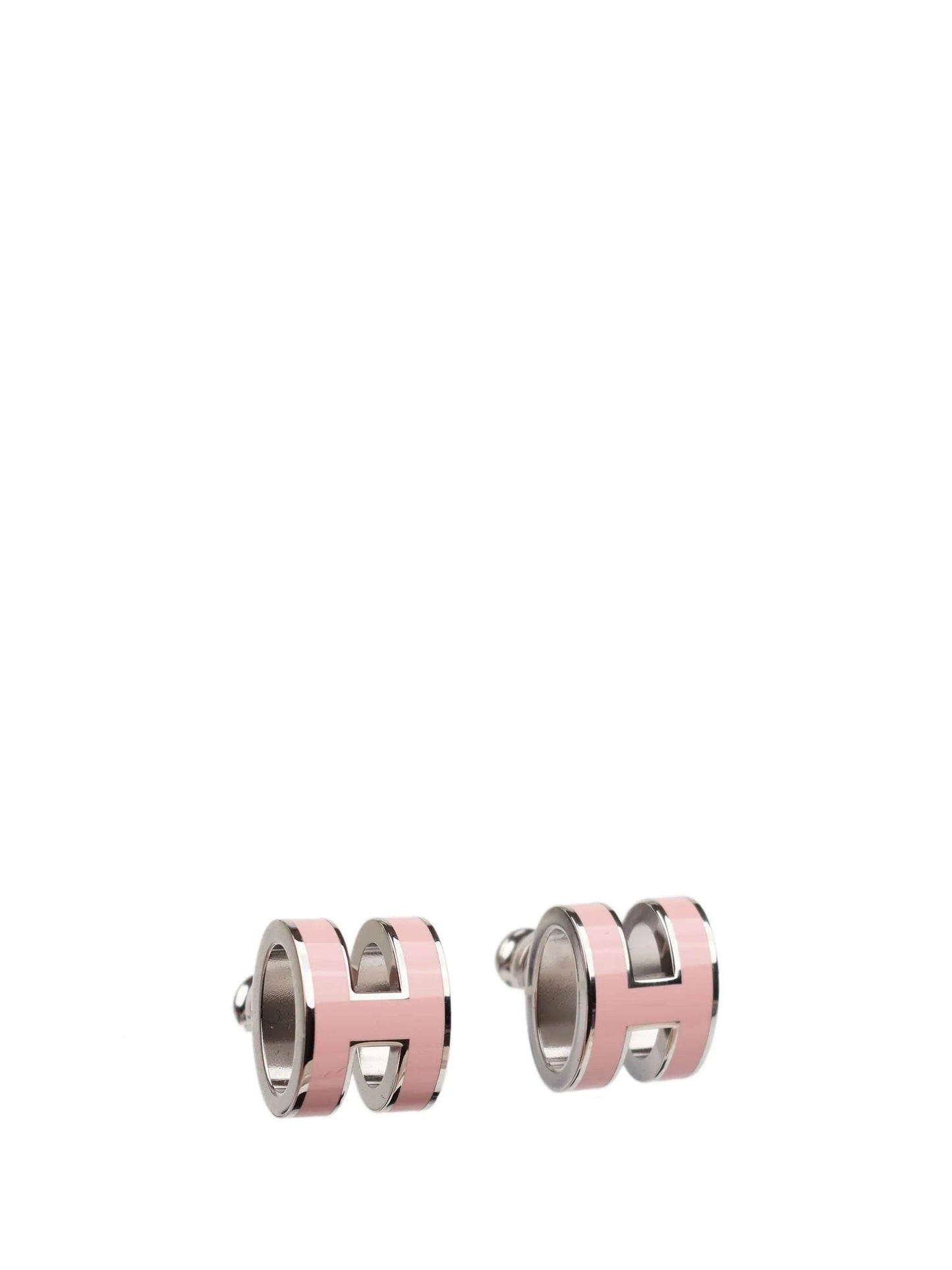 Mysitc MINI POP H SILVER EARRINGS PINK
